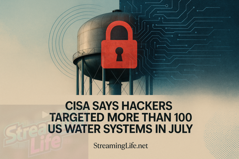 CISA Says Hackers Targeted More Than 100 US Water Systems in July