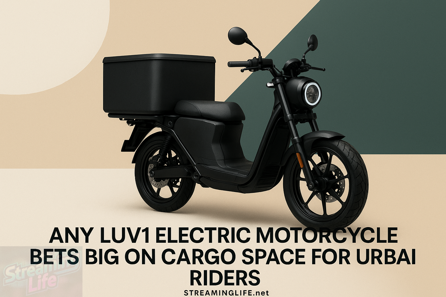 Any LUV1 Electric Motorcycle Bets Big on Cargo Space for Urban Riders