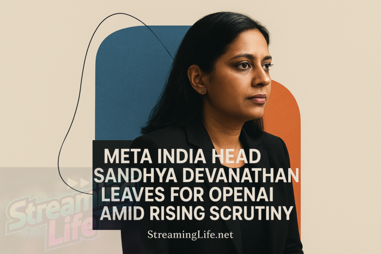 Meta India Head Sandhya Devanathan Leaves for OpenAI Amid Rising Scrutiny