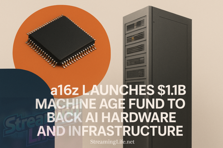 a16z Launches $1.1B Machine Age Fund to Back AI Hardware and Infrastructure