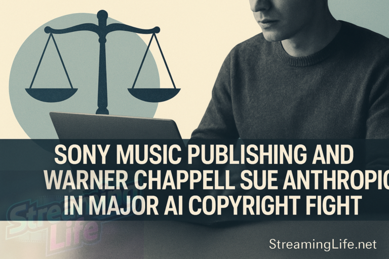 Sony Music Publishing and Warner Chappell Sue Anthropic in Major AI Copyright Fight
