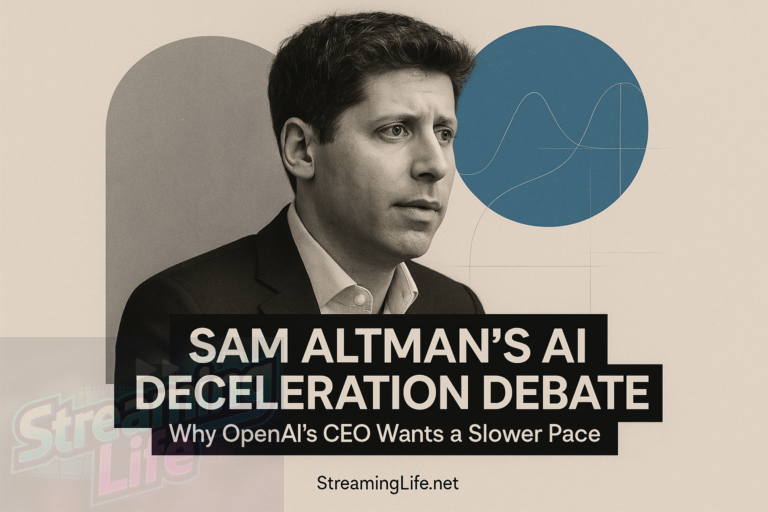 Sam Altman’s AI Deceleration Debate: Why OpenAI’s CEO Wants a Slower Pace