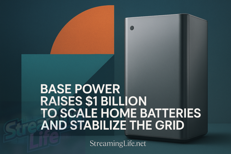 Base Power Raises $1 Billion to Scale Home Batteries and Stabilize the Grid