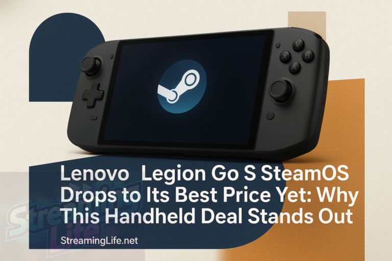 Lenovo Legion Go S SteamOS Drops to Its Best Price Yet: Why This Handheld Deal Stands Out