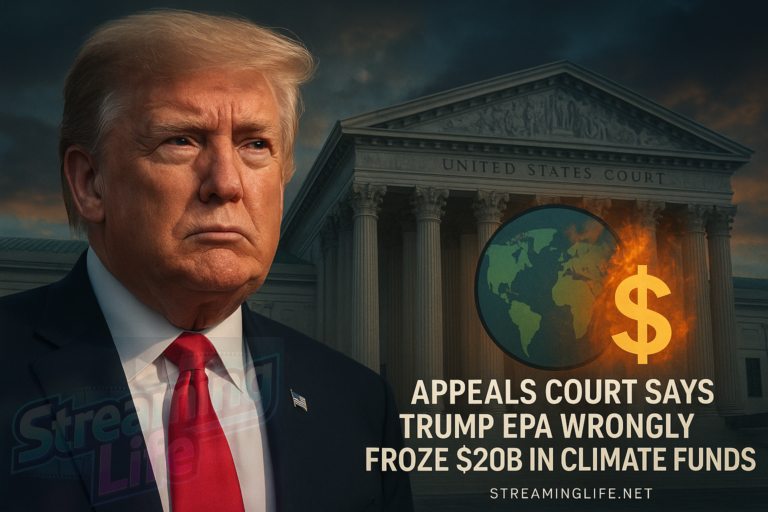 Appeals Court Says Trump EPA Wrongly Froze $20B in Climate Funds