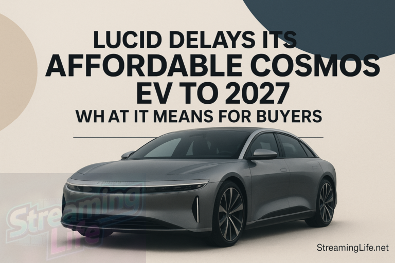 Lucid Delays Its Affordable Cosmos EV to 2027: What It Means for Buyers