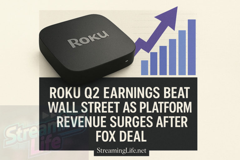 Roku Q2 Earnings Beat Wall Street as Platform Revenue Surges After Fox Deal