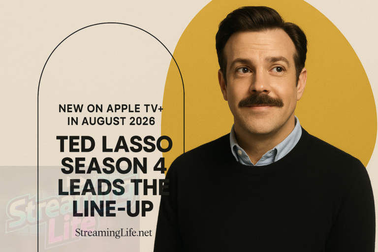 New on Apple TV+ in August 2026: Ted Lasso Season 4 Leads the Line-Up