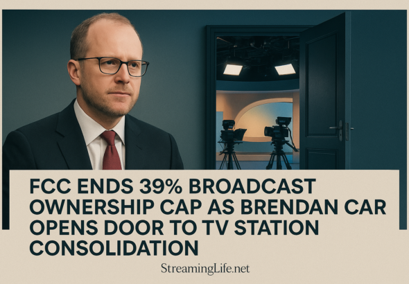FCC Ends 39% Broadcast Ownership Cap as Brendan Carr Opens Door to TV Station Consolidation