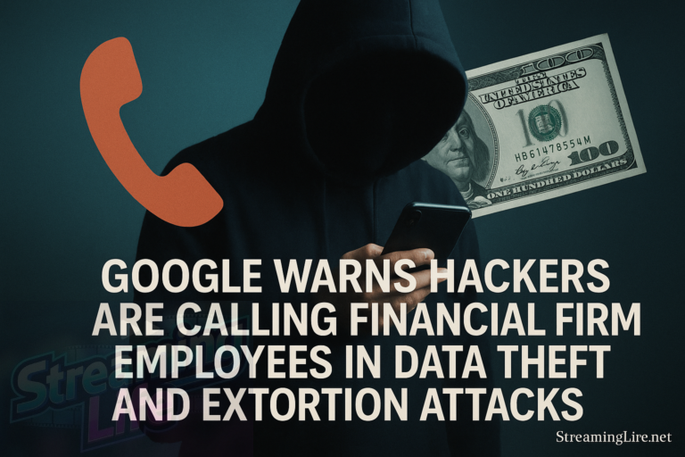 Google Warns Hackers Are Calling Financial Firm Employees in Data Theft and Extortion Attacks