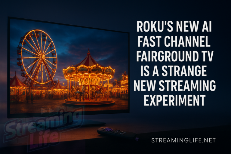 Roku’s New AI FAST Channel Fairground TV Is a Strange New Streaming Experiment
