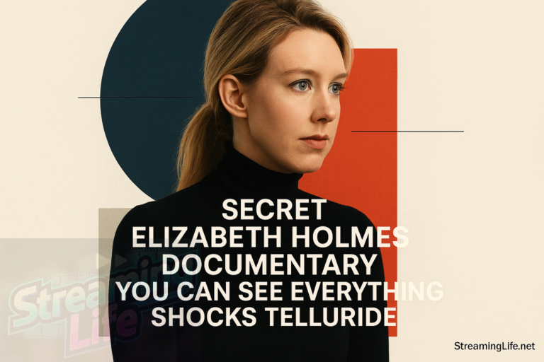 Secret Elizabeth Holmes Documentary You Can See Everything Shocks Telluride