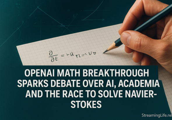 OpenAI Math Breakthrough Sparks Debate Over AI, Academia, and the Race to Solve Navier-Stokes