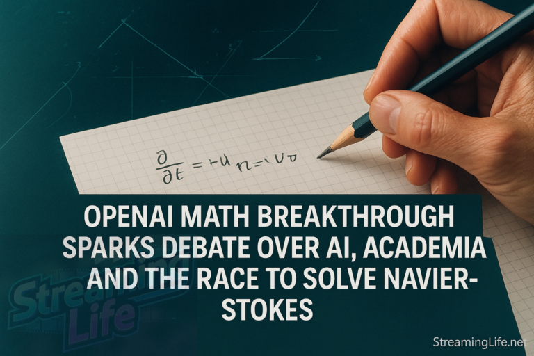 OpenAI Math Breakthrough Sparks Debate Over AI, Academia, and the Race to Solve Navier-Stokes