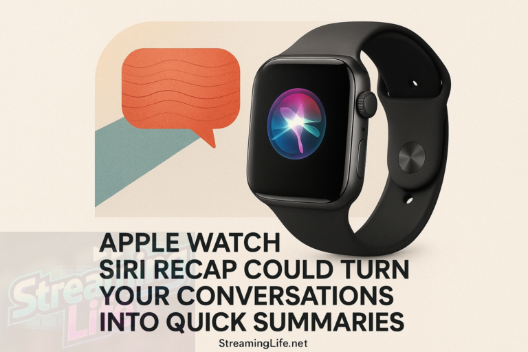 Apple Watch Siri Recap Could Turn Your Conversations Into Quick Summaries