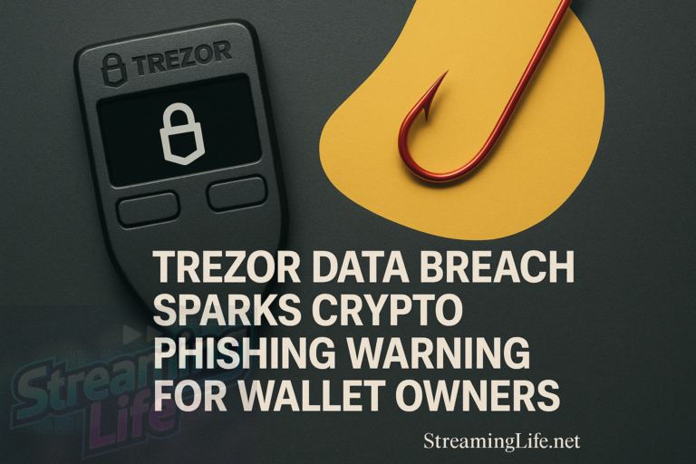 Trezor Data Breach Sparks Crypto Phishing Warning for Wallet Owners