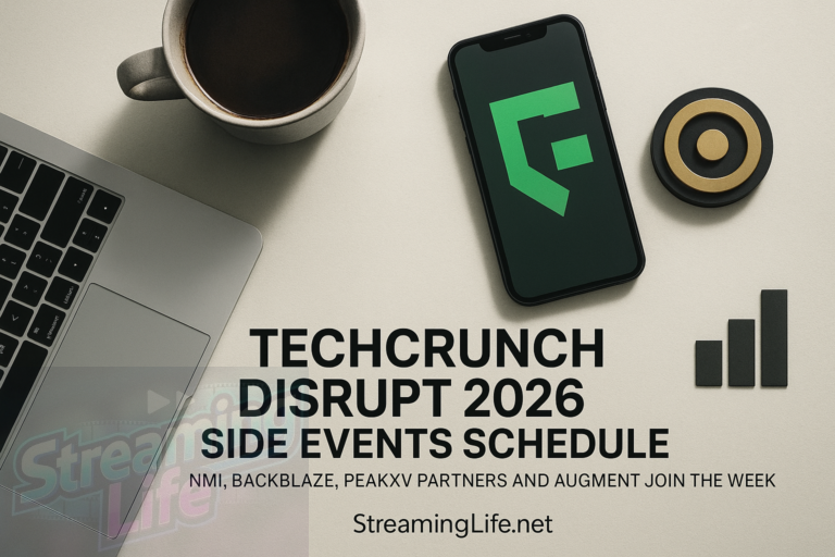 TechCrunch Disrupt 2026 Side Events Schedule: NMI, Backblaze, PeakXV Partners and Augment Join the Week