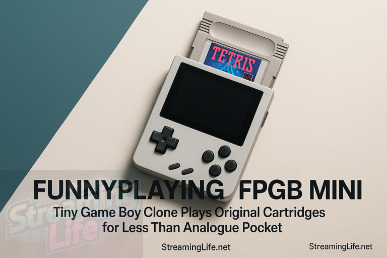FunnyPlaying FPGB Mini: Tiny Game Boy Clone Plays Original Cartridges for Less Than Analogue Pocket