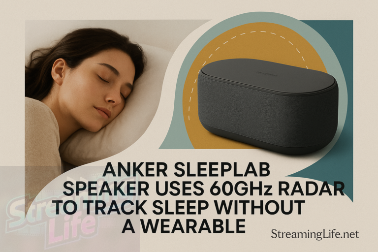 Anker SleepLab Speaker Uses 60GHz Radar to Track Sleep Without a Wearable