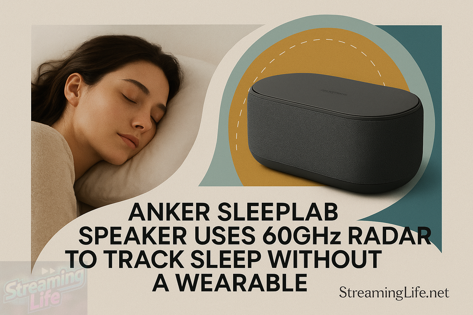 Anker SleepLab Speaker Uses 60GHz Radar to Track Sleep Without a Wearable
