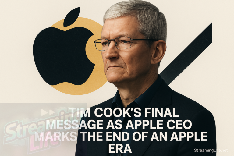 Tim Cook’s Final Message as Apple CEO Marks the End of an Apple Era