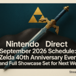 Nintendo Direct September 2026 Schedule: Zelda 40th Anniversary Event and Full Showcase Set for Next Week