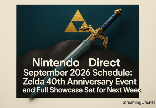 Nintendo Direct September 2026 Schedule: Zelda 40th Anniversary Event and Full Showcase Set for Next Week