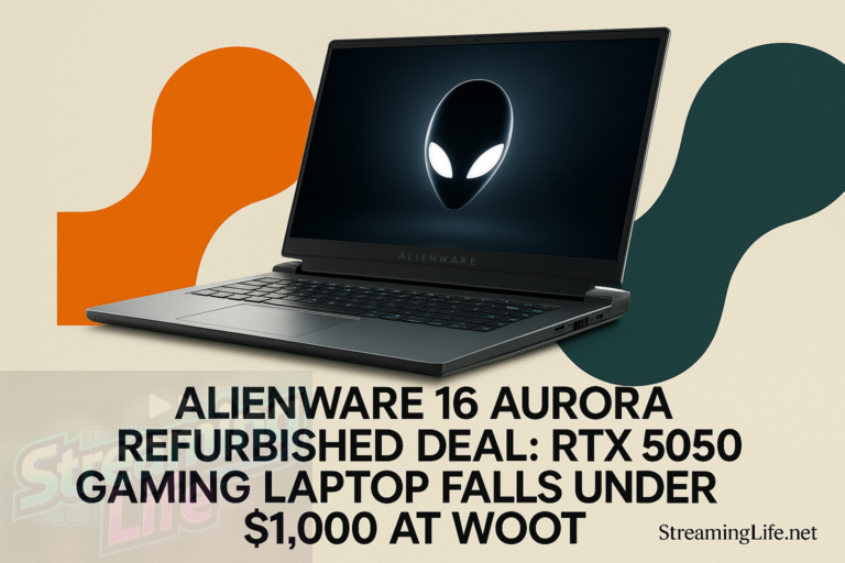 Alienware 16 Aurora Refurbished Deal: RTX 5050 Gaming Laptop Falls Under $1,000 at Woot