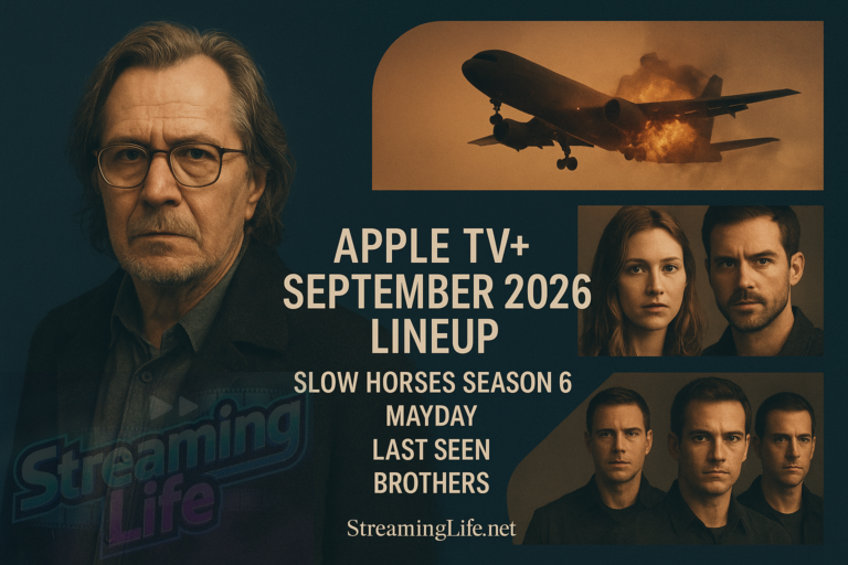 Apple TV+ September 2026 Lineup: Slow Horses Season 6, Mayday, Last Seen and Brothers