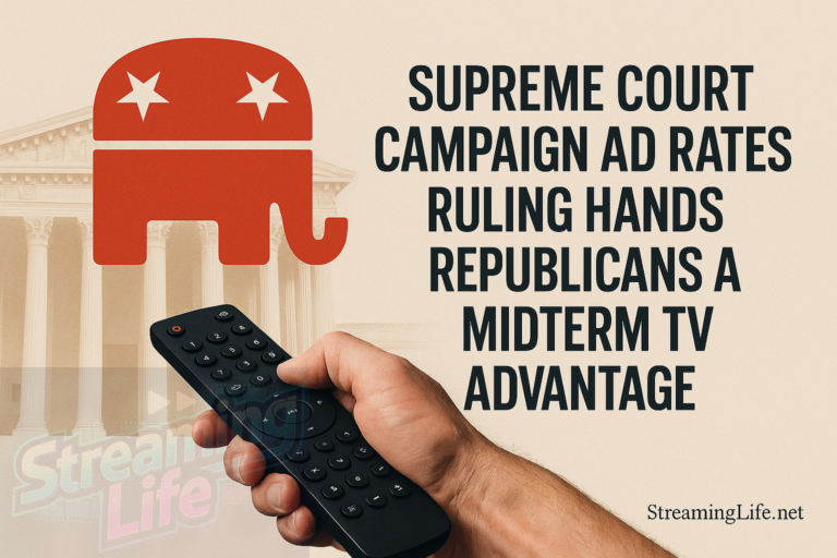 Supreme Court Campaign Ad Rates Ruling Hands Republicans a Midterm TV Advantage