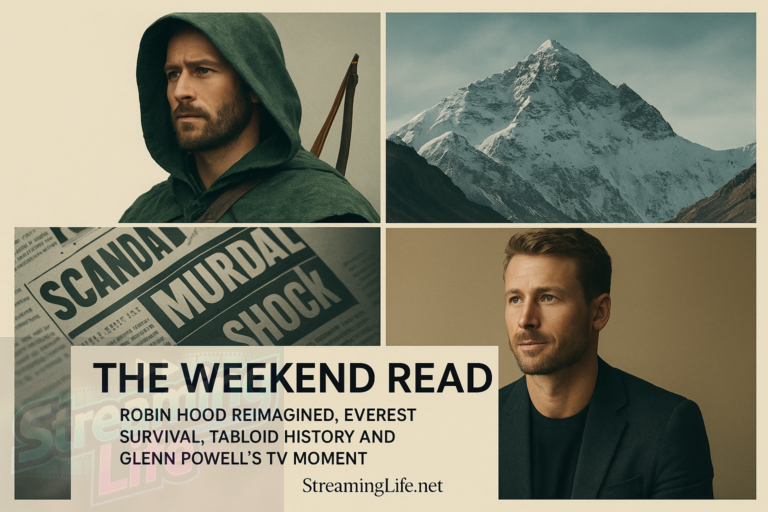 The Weekend Read: Robin Hood Reimagined, Everest Survival, Tabloid History and Glenn Powell’s TV Moment