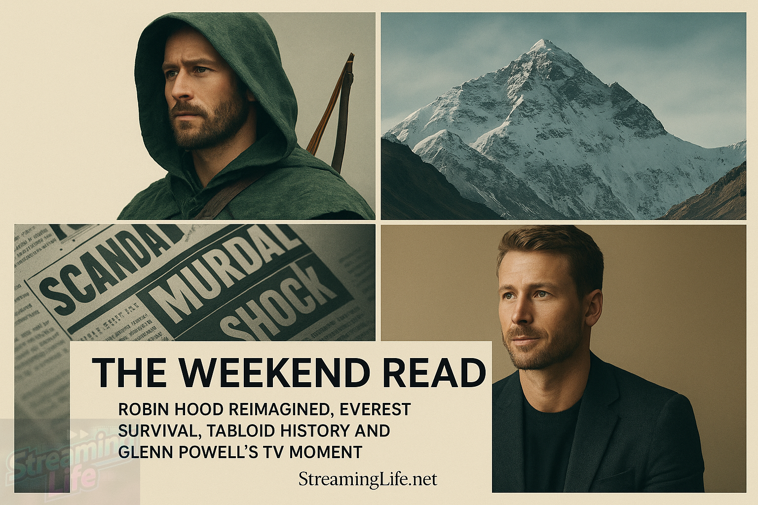 The Weekend Read: Robin Hood Reimagined, Everest Survival, Tabloid History and Glenn Powell’s TV Moment