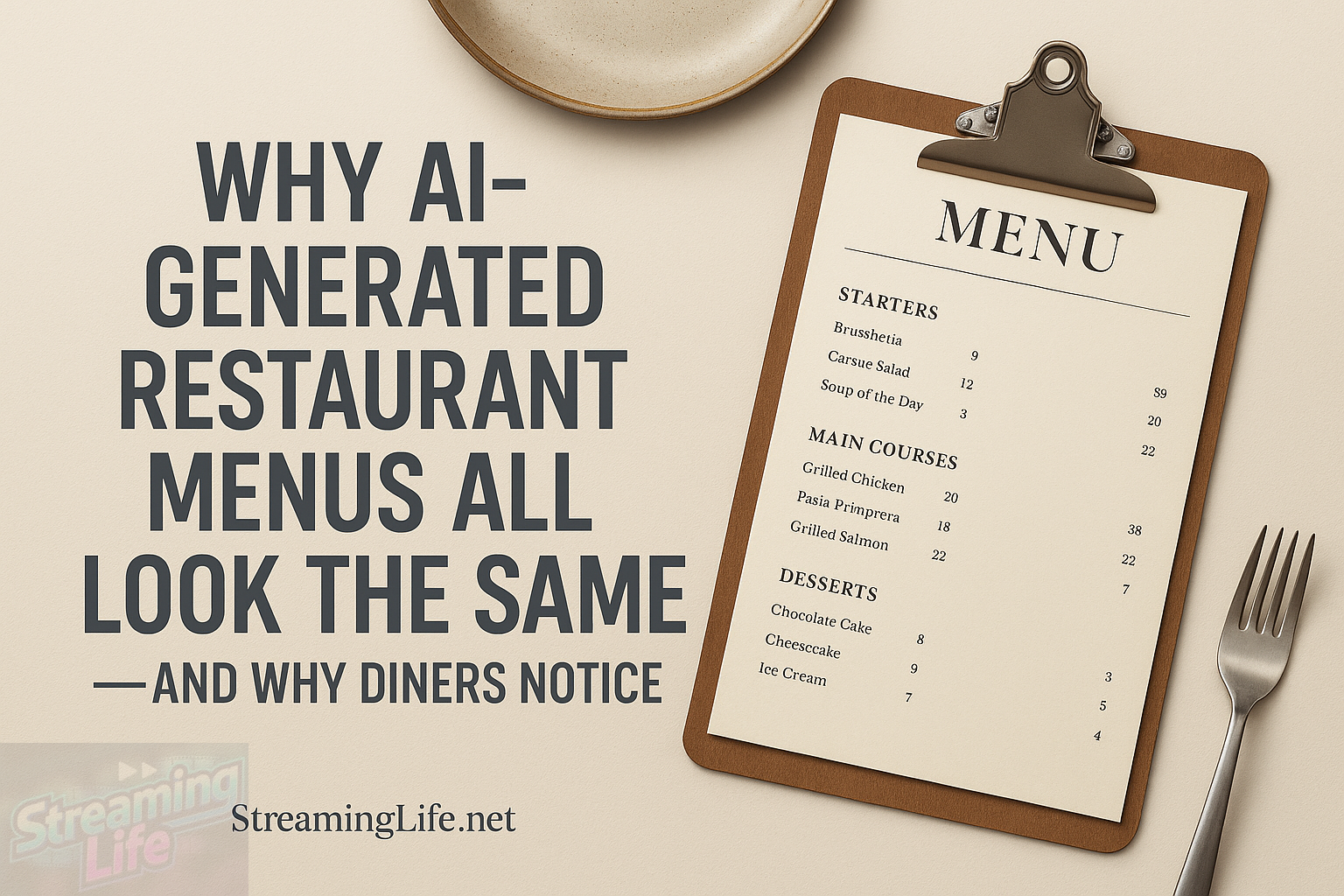 Why AI-Generated Restaurant Menus All Look the Same—and Why Diners Notice