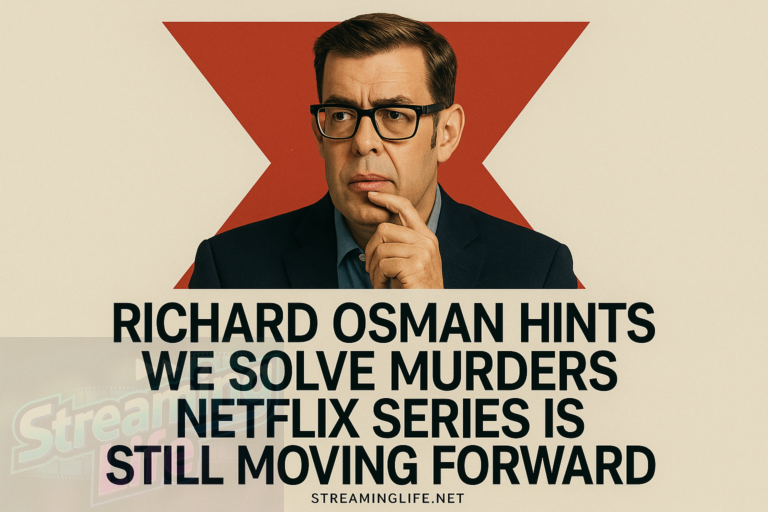 Richard Osman Hints We Solve Murders Netflix Series Is Still Moving Forward