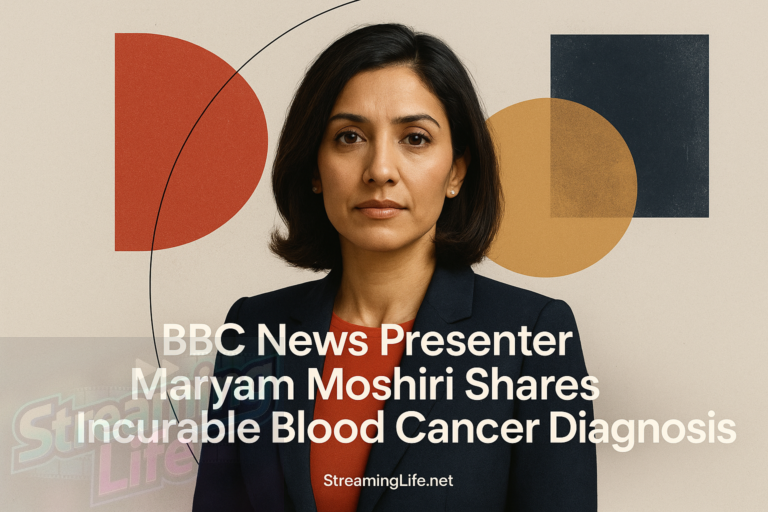 BBC News Presenter Maryam Moshiri Shares Incurable Blood Cancer Diagnosis