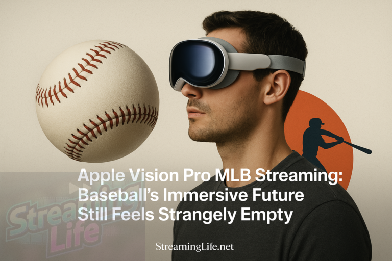 Apple Vision Pro MLB Streaming: Baseball’s Immersive Future Still Feels Strangely Empty