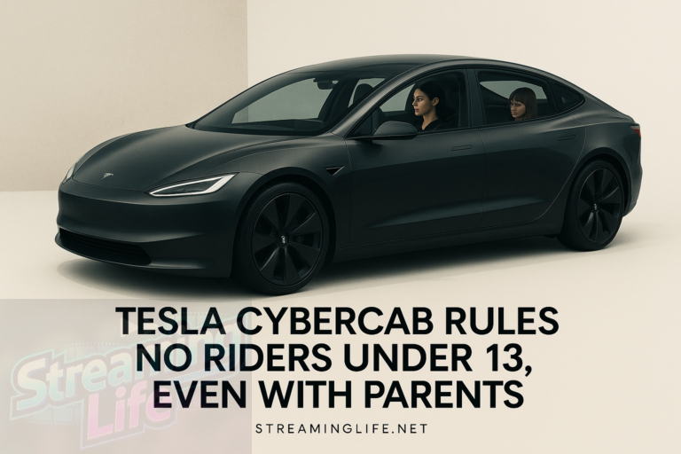 Tesla Cybercab Rules: No Riders Under 13, Even With Parents