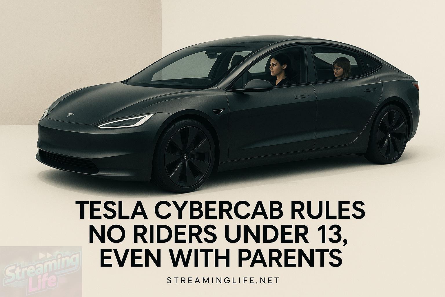 Tesla Cybercab Rules: No Riders Under 13, Even With Parents