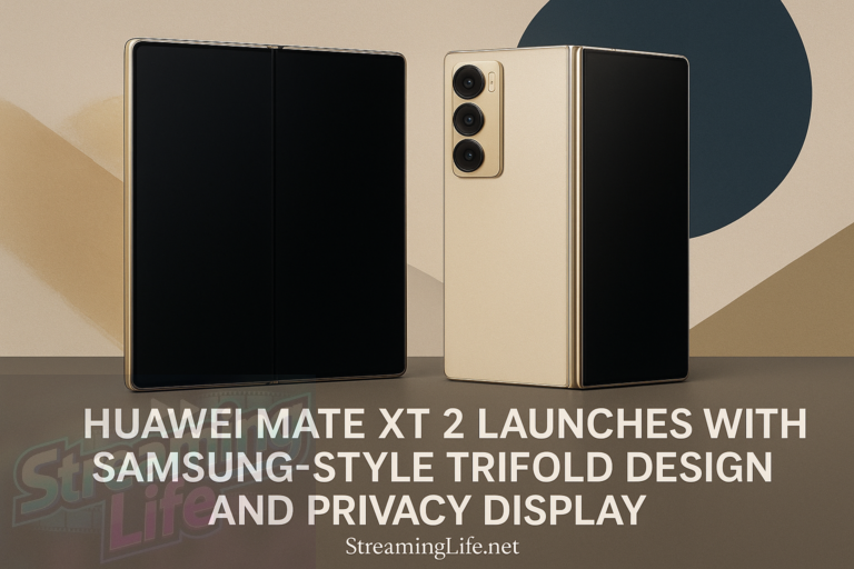 Huawei Mate XT 2 Launches With Samsung-Style Trifold Design and Privacy Display